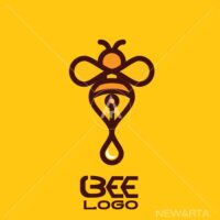 Bee logo bee concept