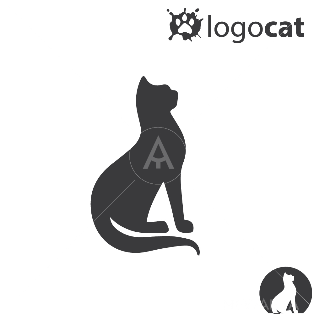 Cat design logo icon and symbols