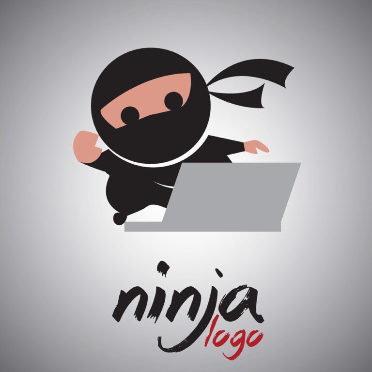 0. vectors. ninja logo 3. 