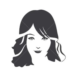 beautiful face logo icon