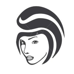 beautiful face logo icon