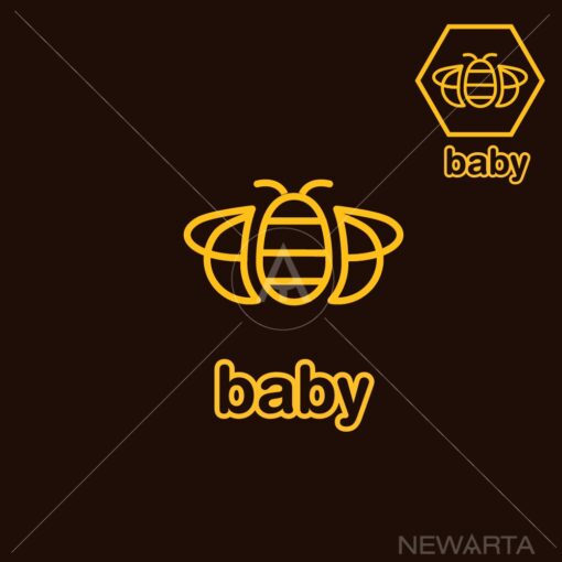 bee graphic design icon vector