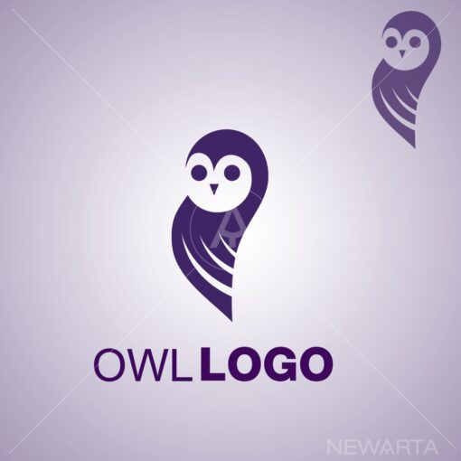 owl logo icon vector
