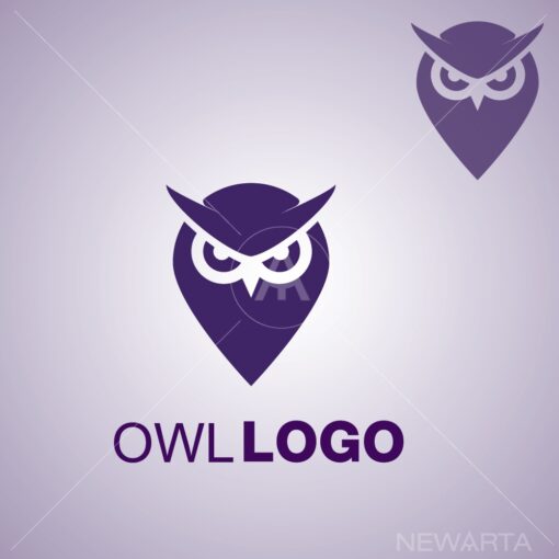 owl logo icon vector