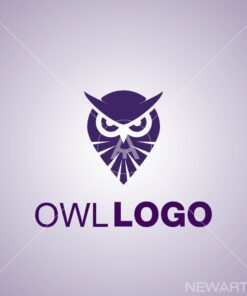 owl logo set 2 icon mark symbol mark