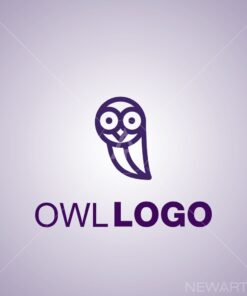 owl logo icon mark symbol otline design