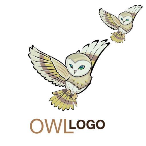 OWL LOGO graphic design icon vector