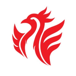 phoenix logo icon design graphic vector