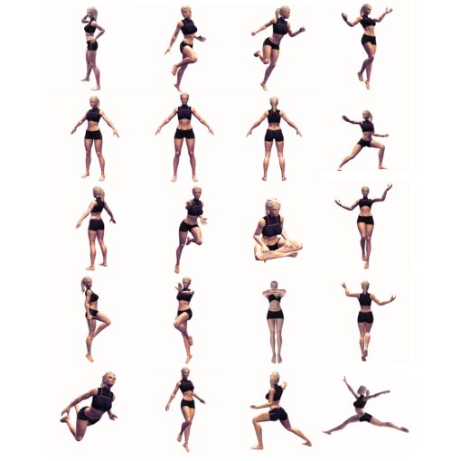 20 poses women free set female high resolution poses gesture free download